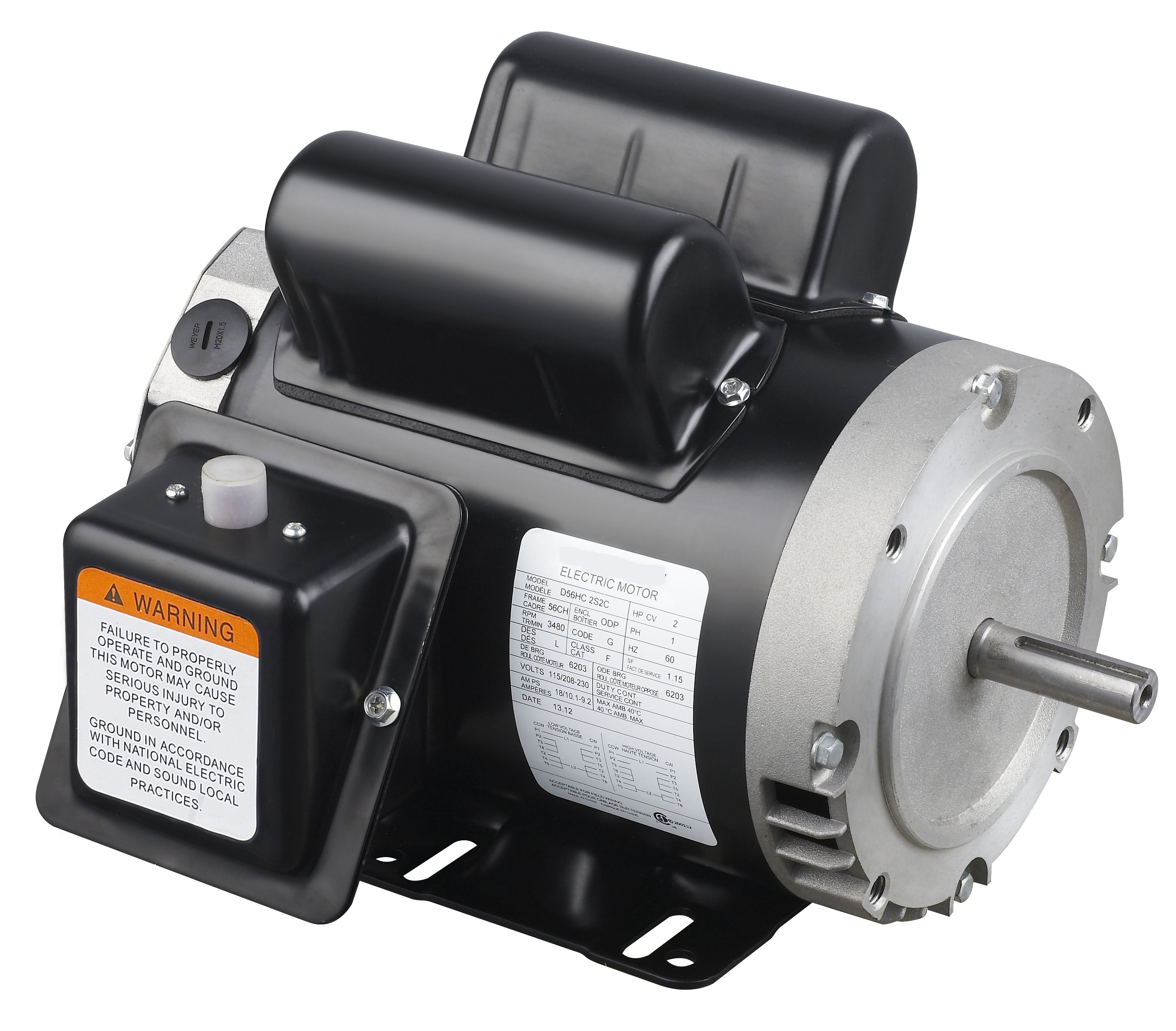 NEMA 56 Frame Dripproof Single-Phase/Three-phase/totally Enclosed Jet Pump Motor
