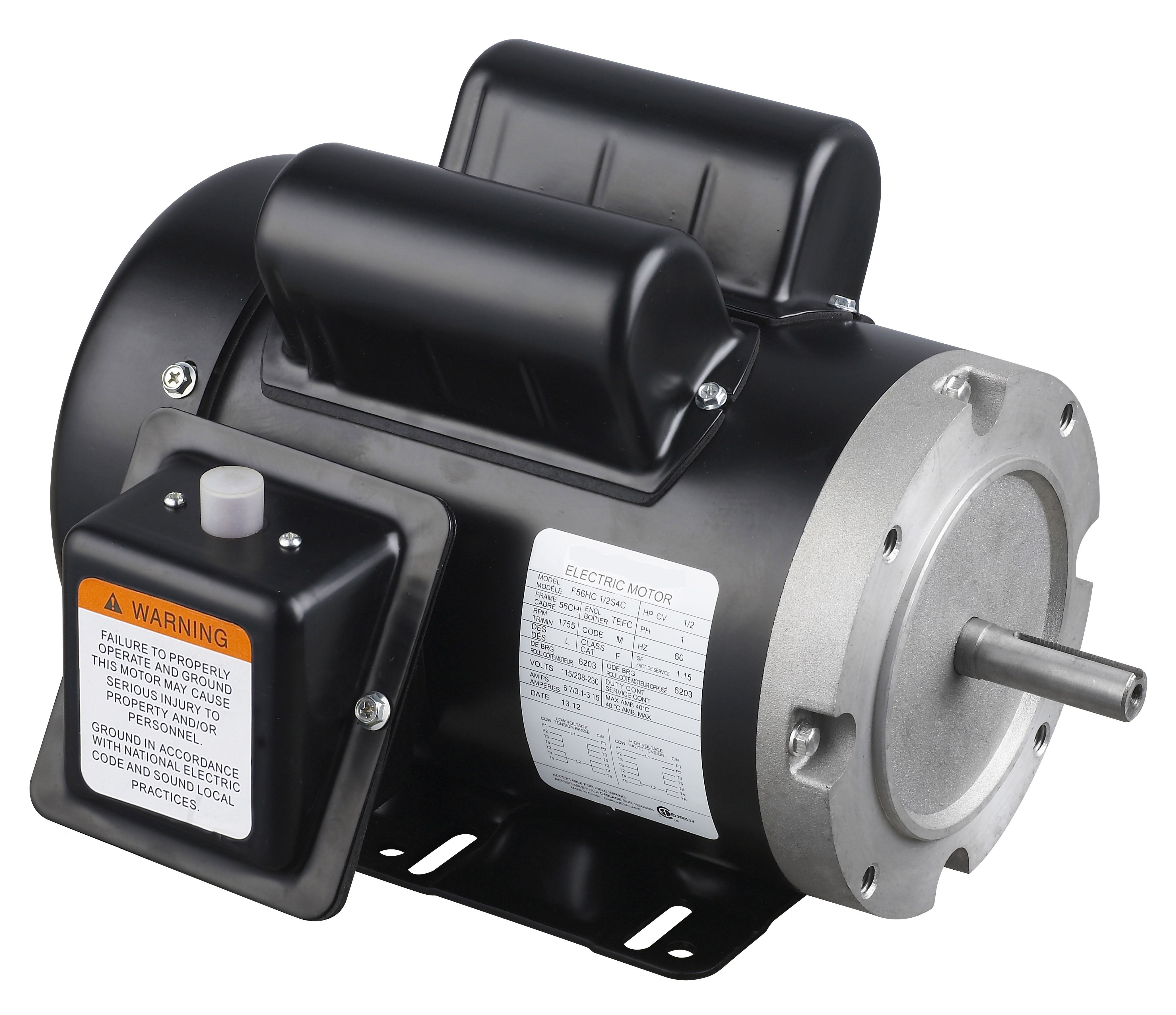 NEMA Single Phase，Totally Enclosed， Fractional Horsepower Premium Efficiency Motor 