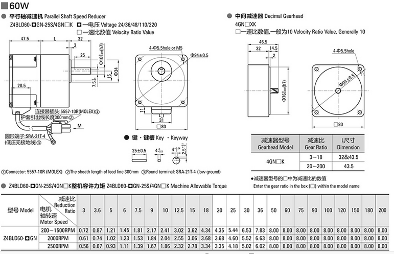 80 Series Square Gear Motor