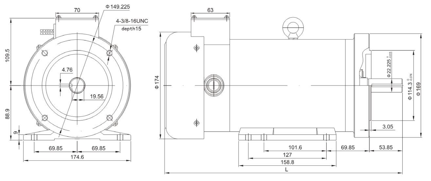 NEMA Motor 150ZYT Series