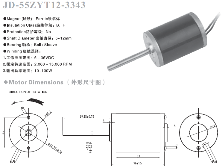 Small Brush Motor